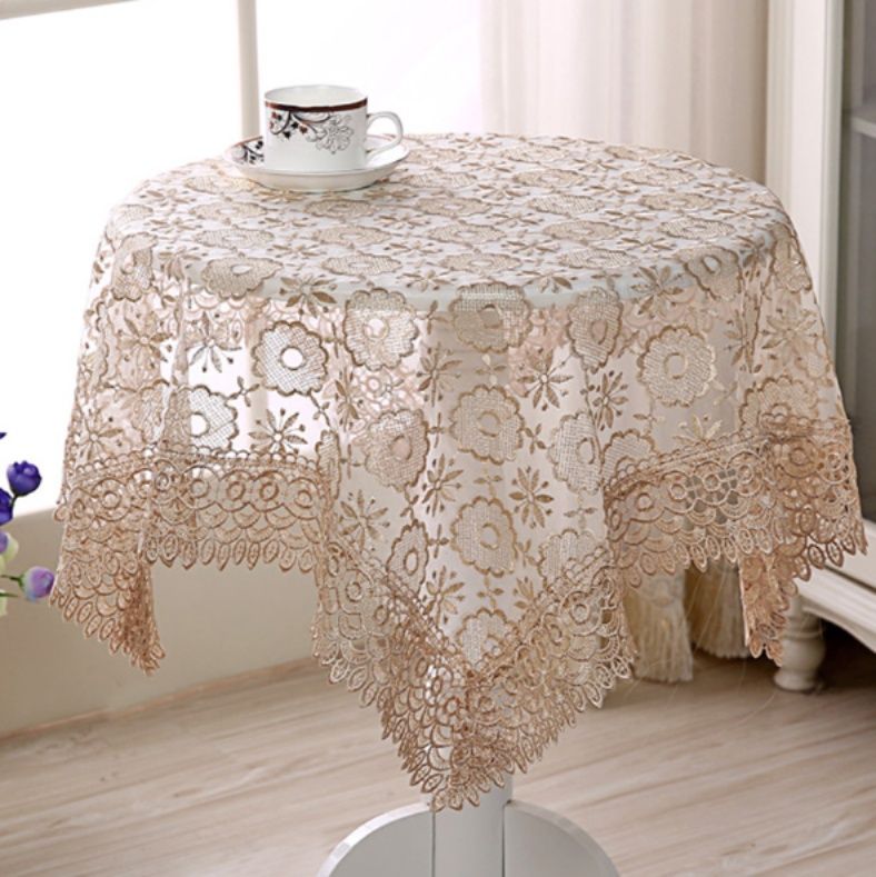 テーブルクロス 花柄刺繍ライン入りセンタークロス センタークロス