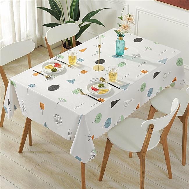 テーブルクロス お魚柄撥水加工テーブルクロス