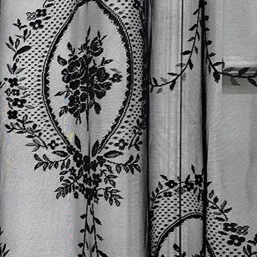 テーブルクロス 円形花柄刺繍入りエレガントテーブルクロス用布