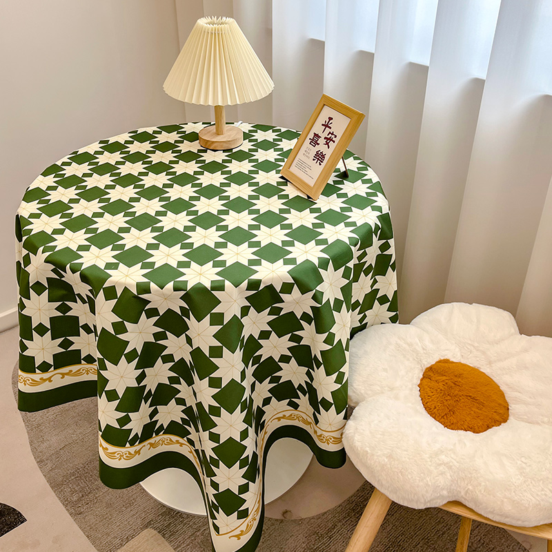 テーブルクロス テーブルクロス 星模様の格子美テーブルカバー