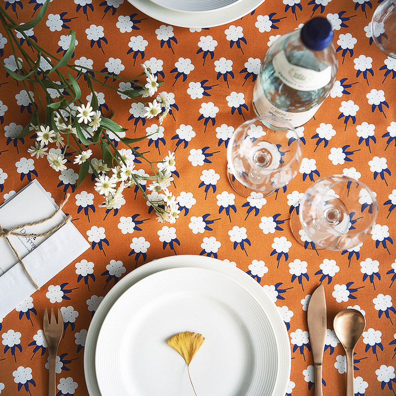 テーブルクロス 北欧風小花柄テーブルクロス布