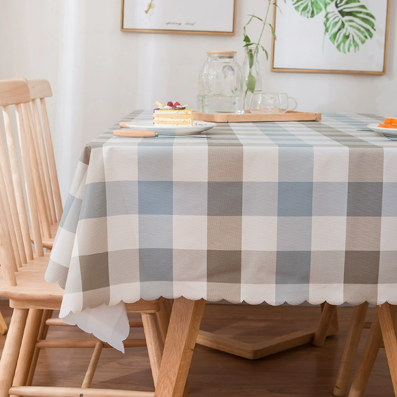 テーブルクロス 北欧風格子模様のおしゃれテーブルカバー