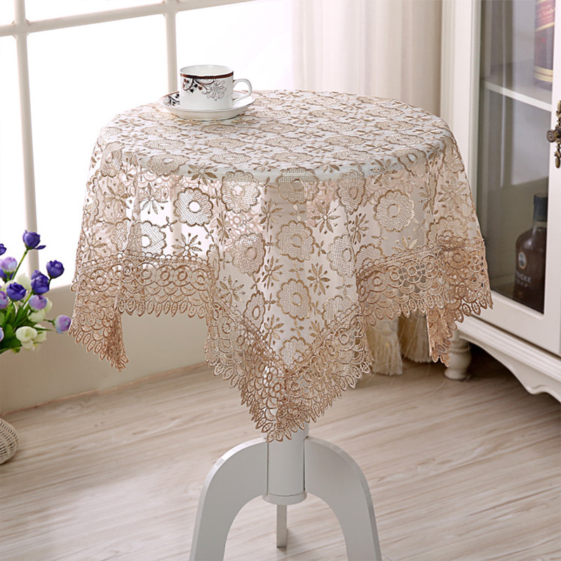 テーブルクロス 花柄レース編み透かし模様テーブルクロス布 布
