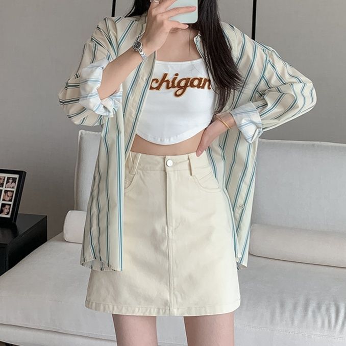 キュロットスカート キュロットスカート シンプル台形ミニキュロット
