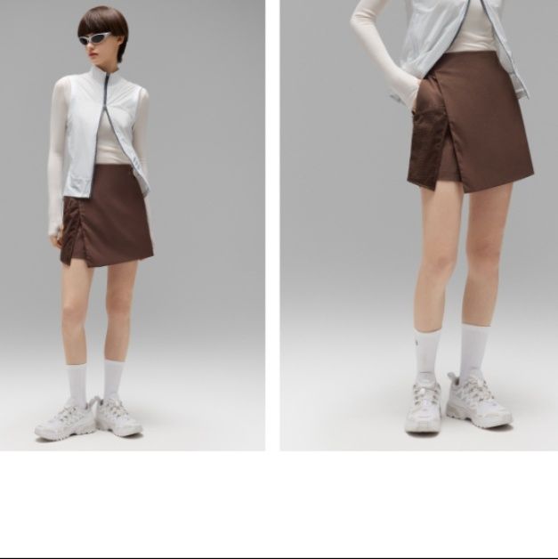 キュロットスカート キュロットスカート 涼感メッシュラップ風キュロット