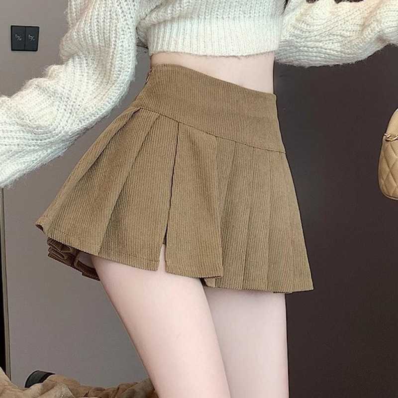 キュロットスカート クラシカルキュロットプリーツスカート