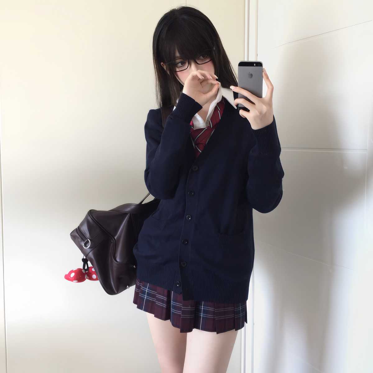 学生服スタイル プリーツキュロットスカート