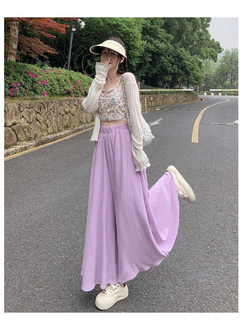 キュロットスカート なめらかプリーツキュロットスカート