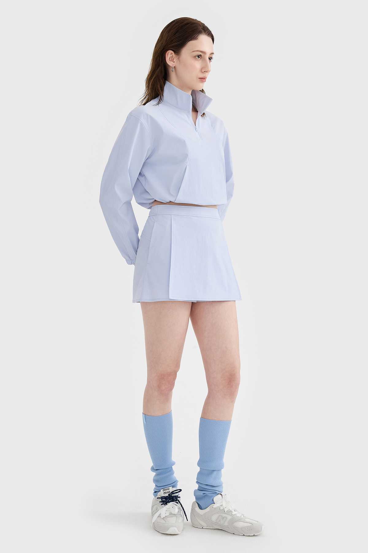 キュロットスカート　ラップデザインキュロットスカート