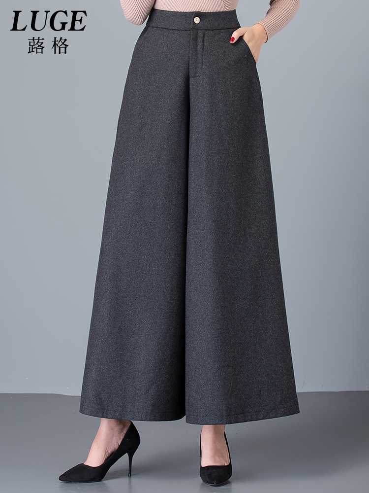 キュロットスカート 上品フレアキュロットスカート