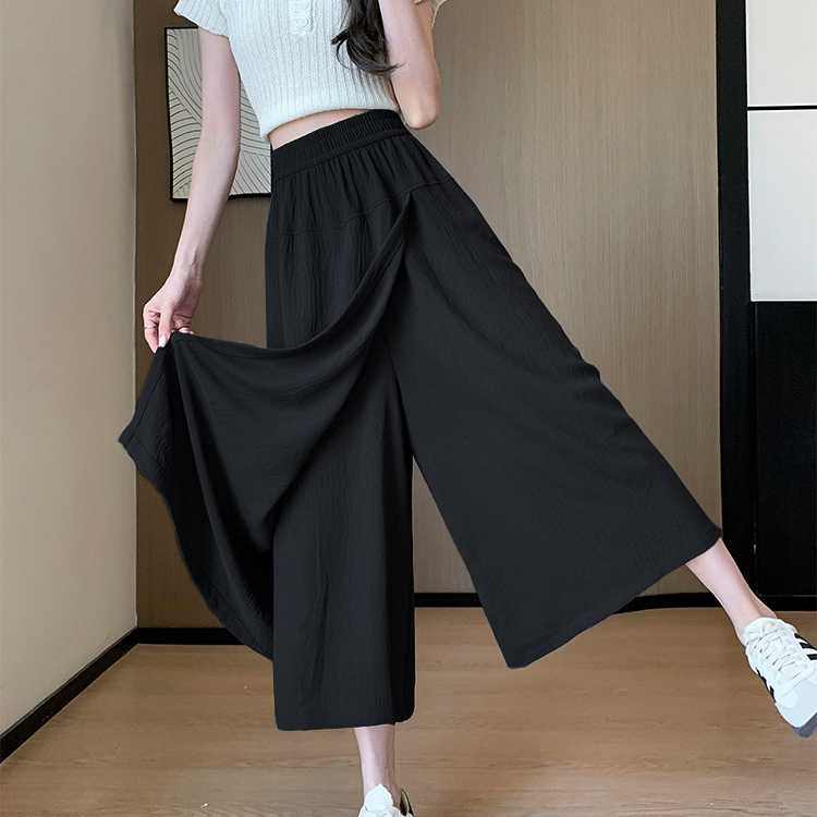 キュロットスカート 秋感 キュロットスカート ゆったりロングキュロットパンツ