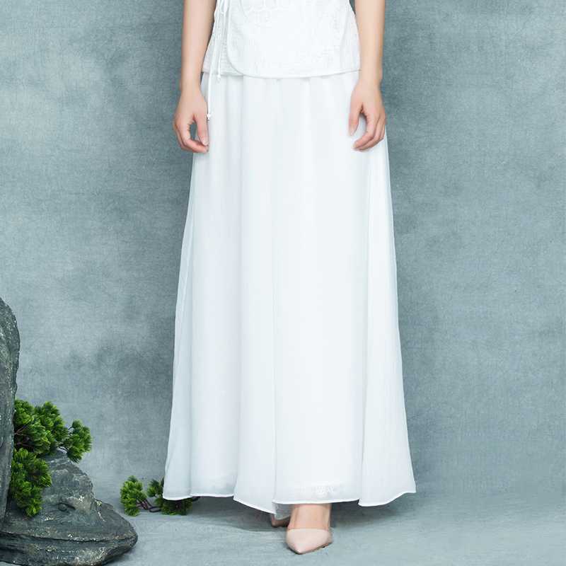 キュロットスカート キュロットスカート 上品な流れるようなキュロットロングスカート