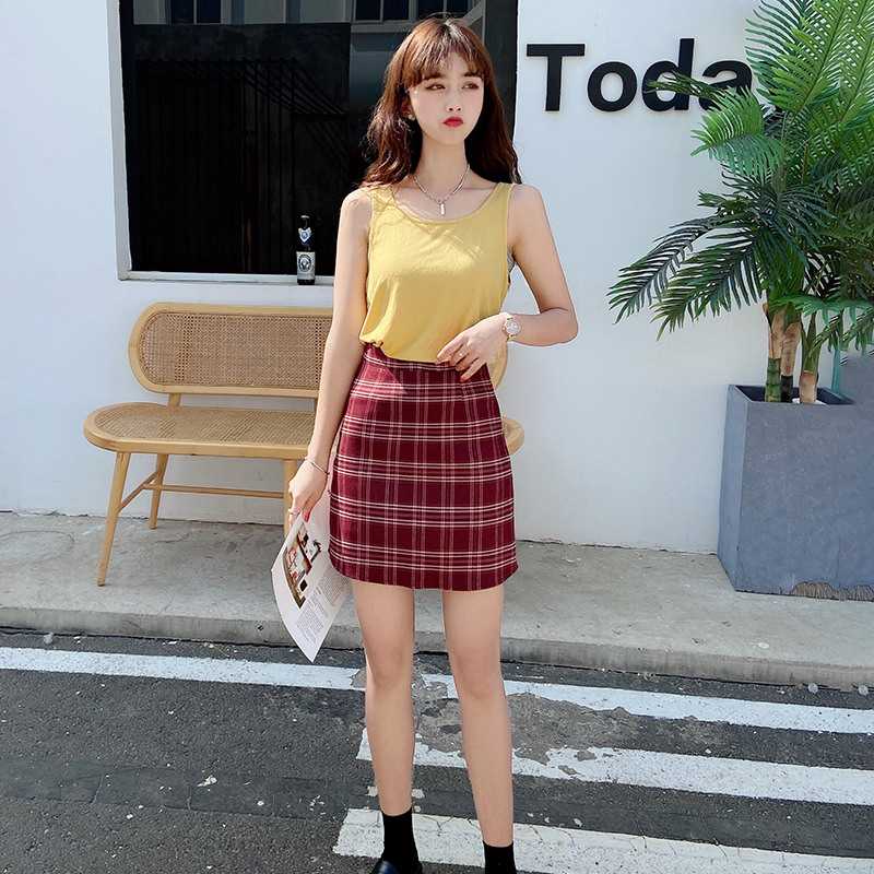 キュロットスカート クラシック格子柄キュロットスカート