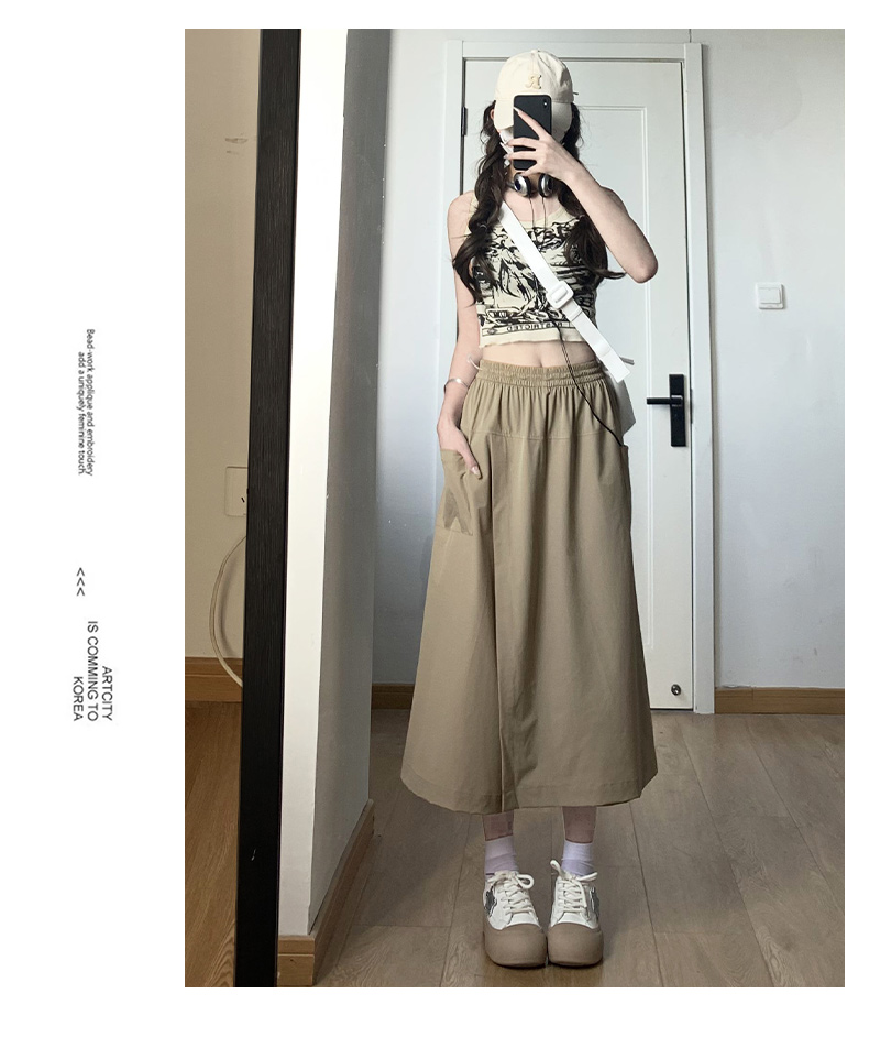 キュロットスカート キュロットスカート ゆったりロング丈フレアキュロット