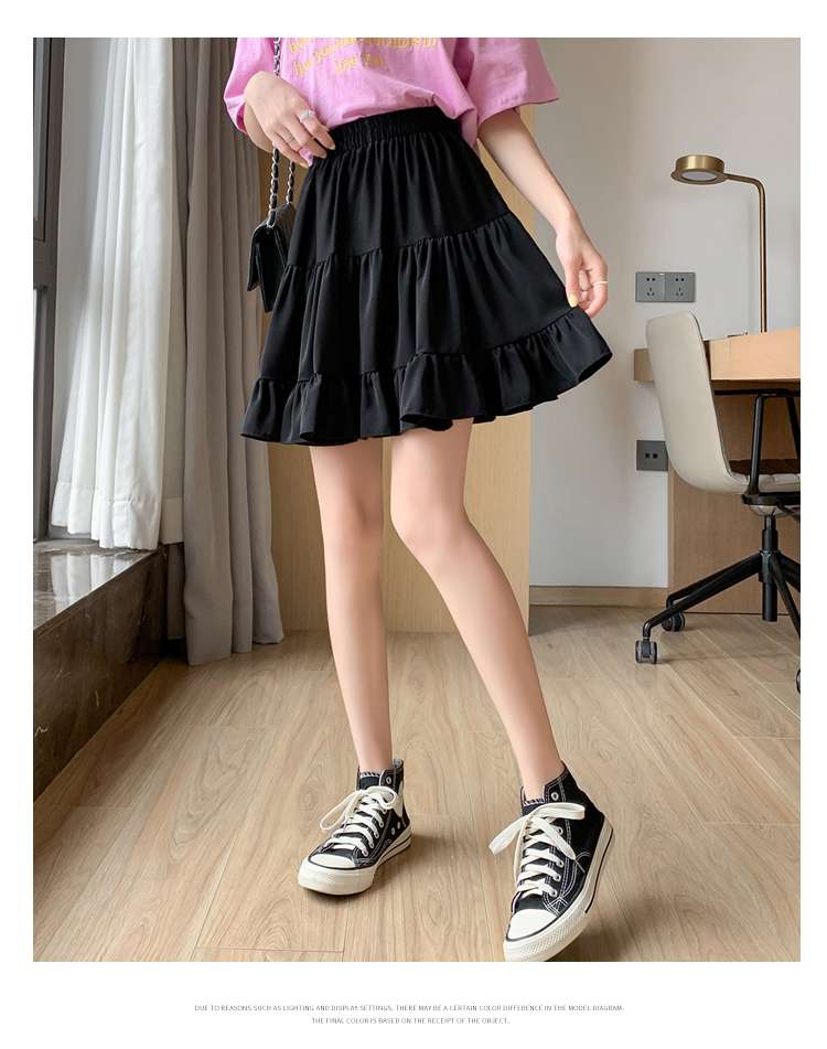 キュロットスカート ティアードフリルキュロットプリーツスカート