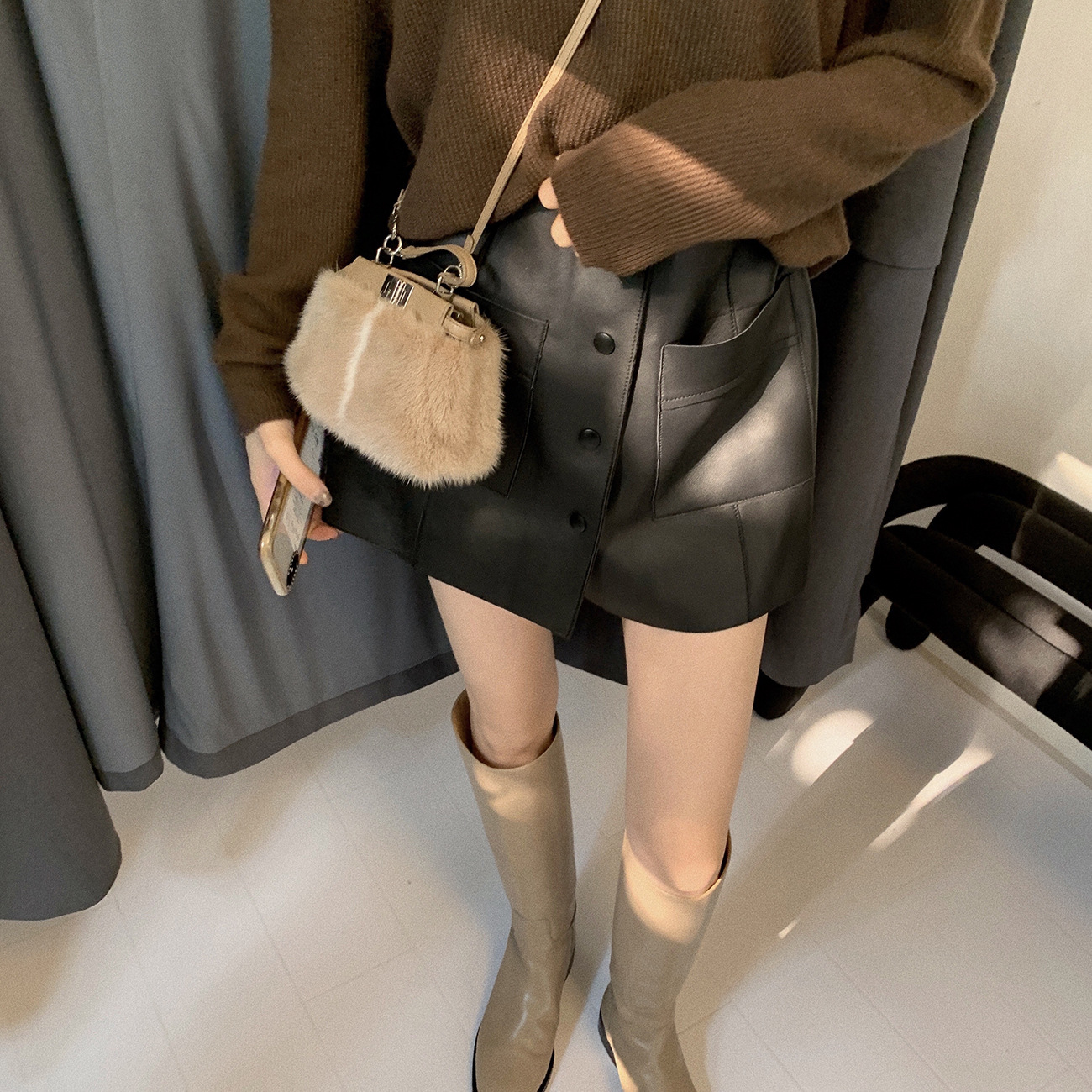 キュロットスカート キュロットラップスカート フリルデザイン