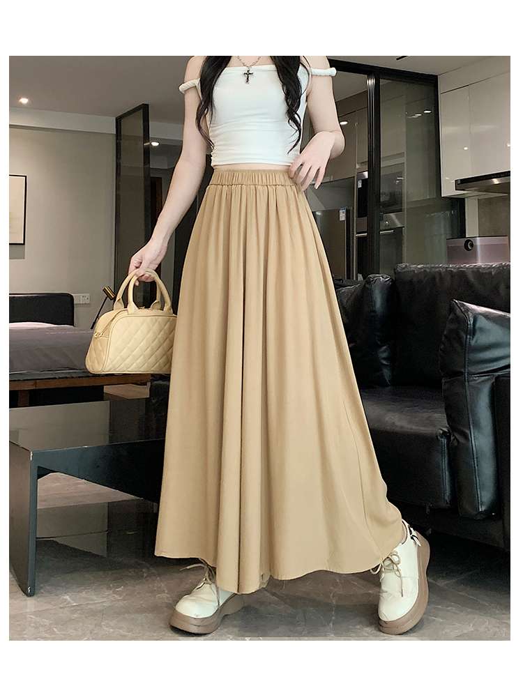 シンプル ロング キュロットスカート
