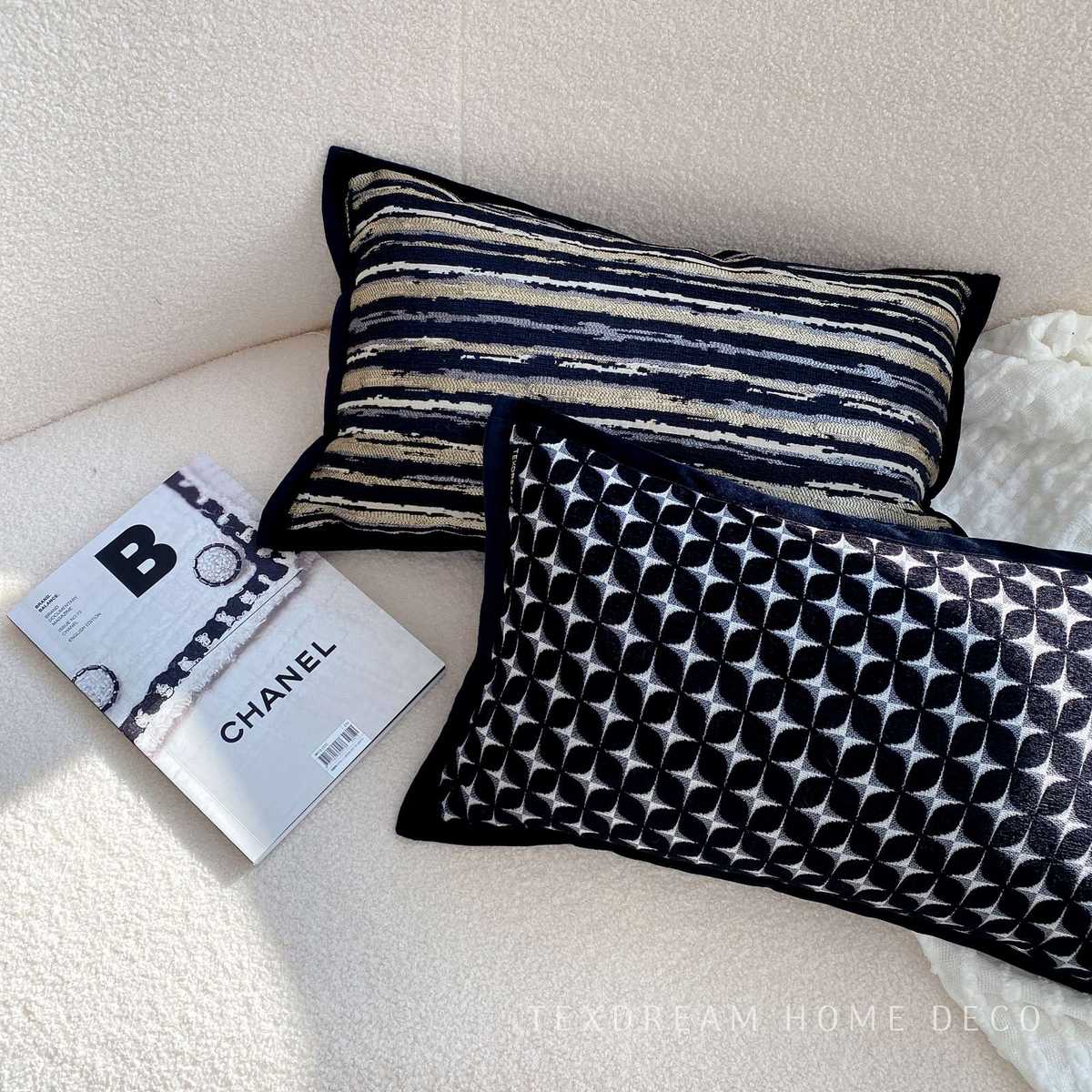  アート柄装飾クッションカバーセット