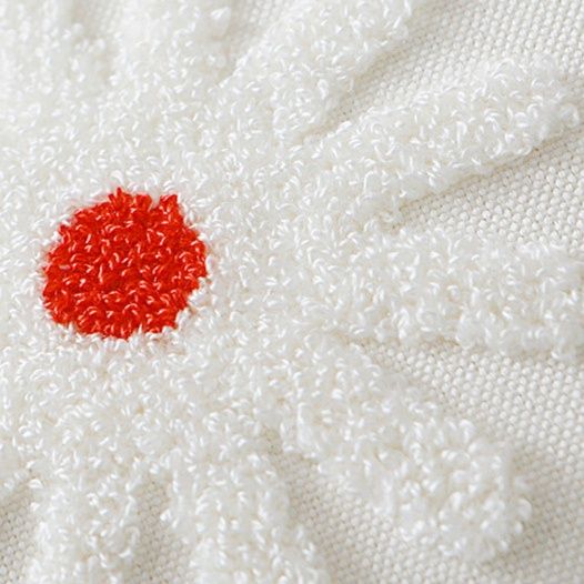 クッションカバー 猫と花のアート刺繍クッション三点組