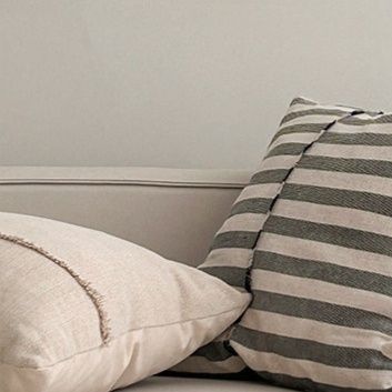 クッションカバー 太ボーダー柄ストライプクッション