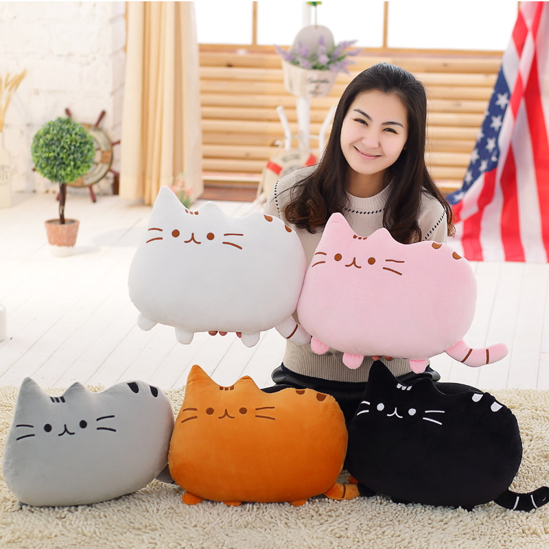 クッションカバー ぽっちゃり猫モチーフ抱き枕クッション