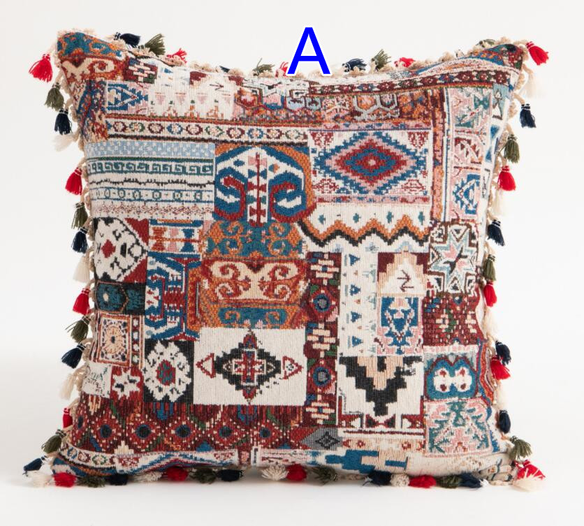 民族柄クッションカバー 枕カバー ソファクッション用