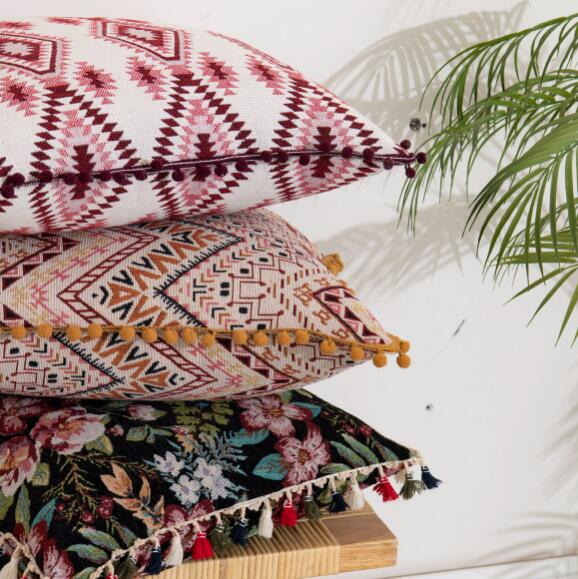 民族柄クッションカバー 枕カバー ソファクッション用