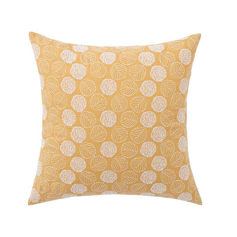 クッションカバー 北欧風ボタニカル刺繍クッション