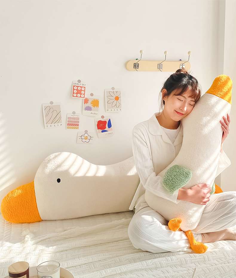 クッション アヒルさん抱き枕 ふわもち大型クッション