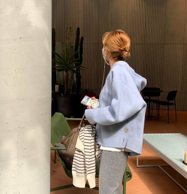 カットソー 秋新作 長袖 厚手 フード付き レディース 着回し トップス