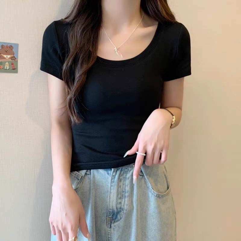 カットソー やわらか美ライン スリムフィット