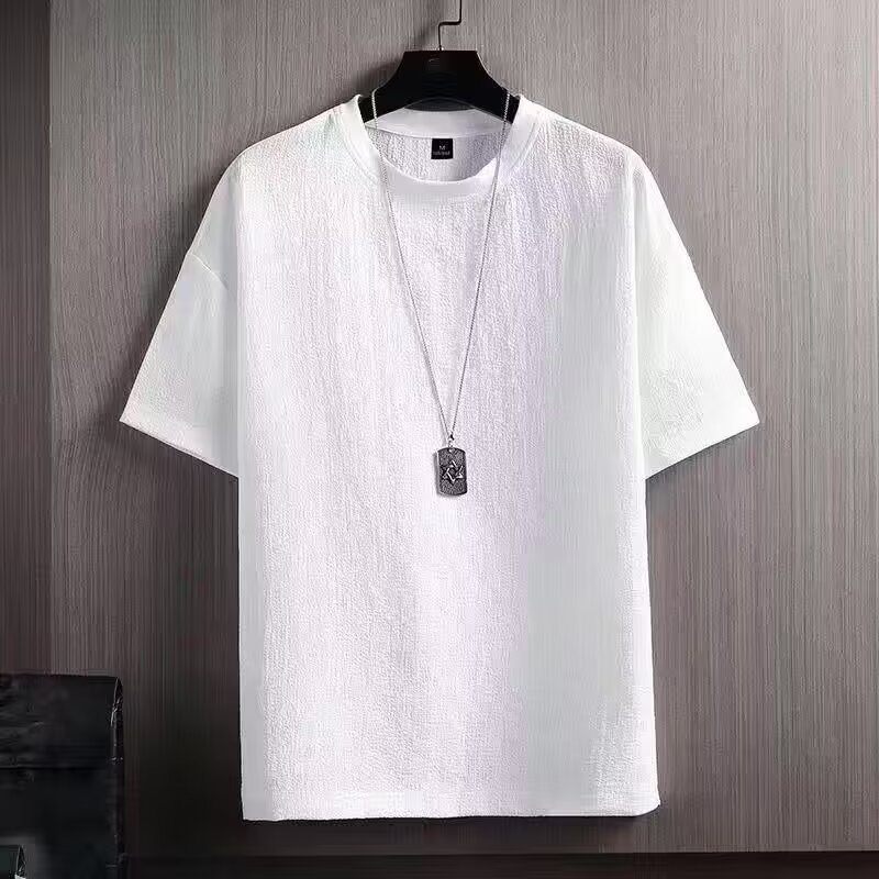 カットソー シンプル上質クルーネック半袖