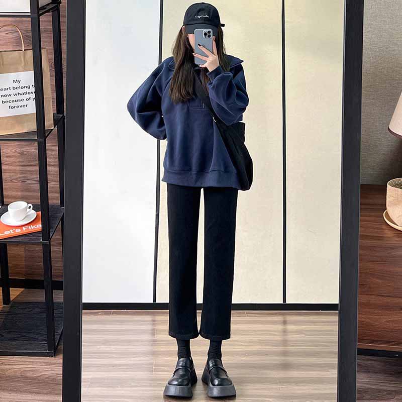 カットソー ゆったりフード付きオーバーサイズカットソー
