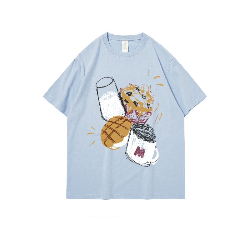 カットソー お菓子アート半袖カットソー