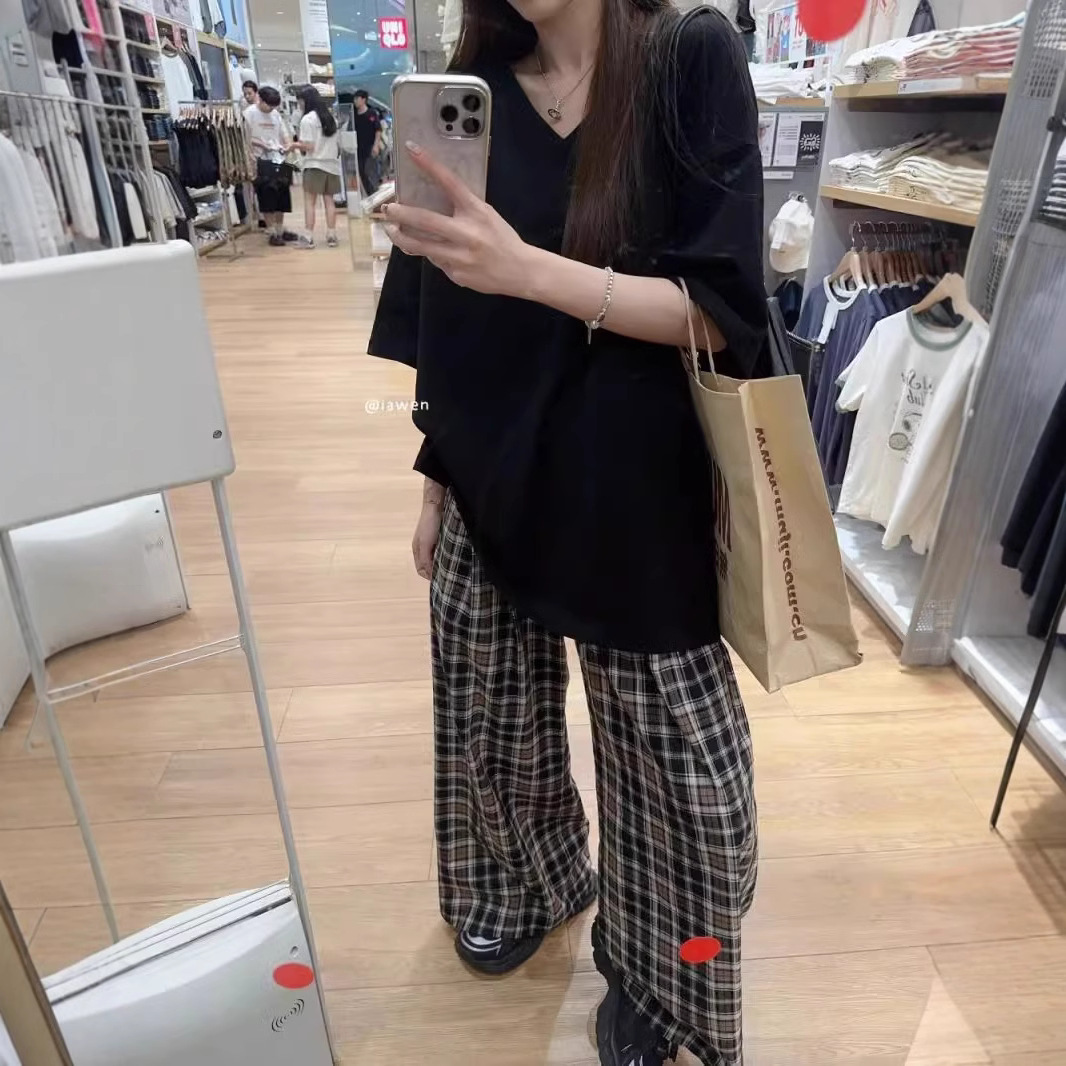 カットソー ゆったり優美Vネックカットソー