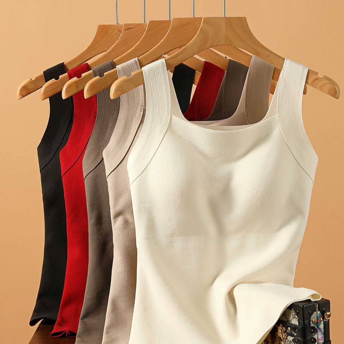 カットソー 胸元美人 立体成型サポートタンクトップ