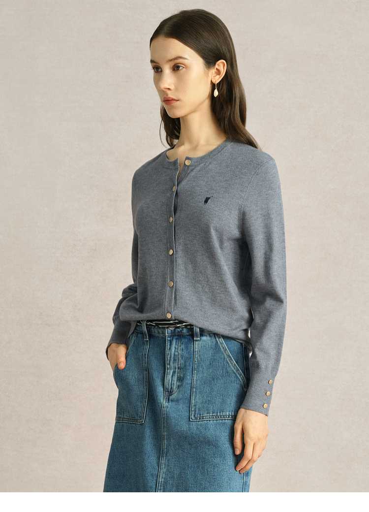 カットソー シンプル上品ベーシックカーディガン