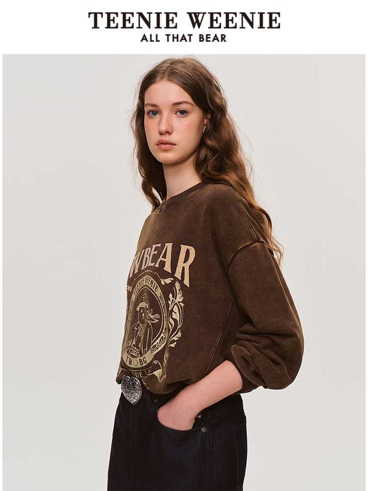 カットソー クラシック刺繍入り長袖カットソー