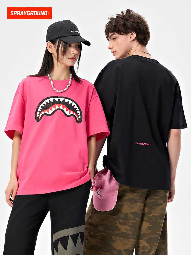 カットソー シャークマウスプリント半袖