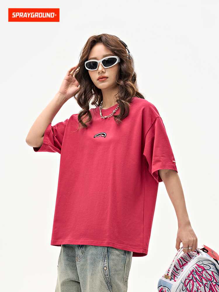 カットソー ワンポイント刺繍ゆったり半袖