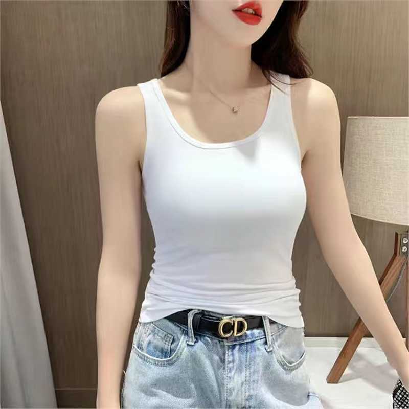 カットソー シンプル美ライン タンクトップ