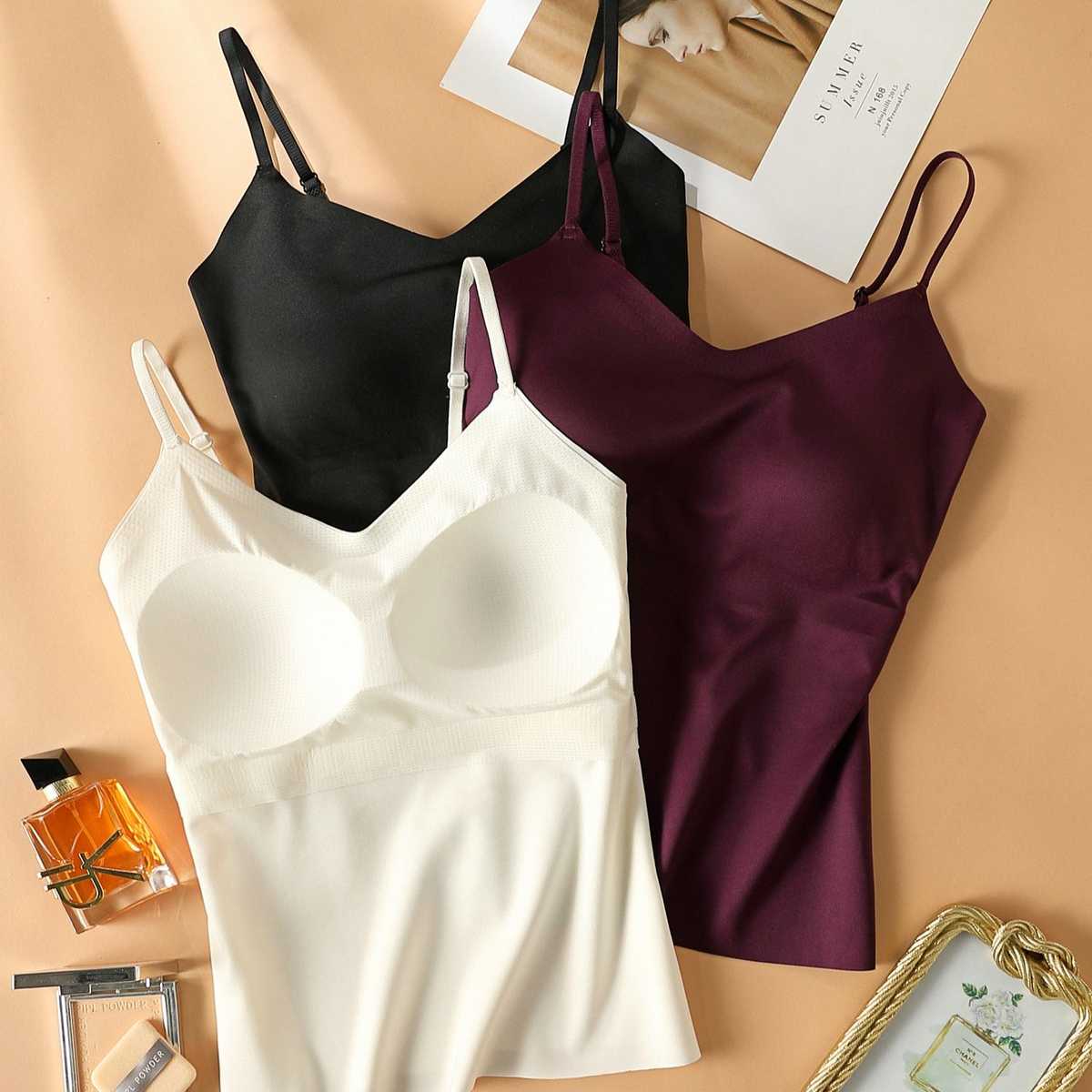 カットソー シルキーキャミソール