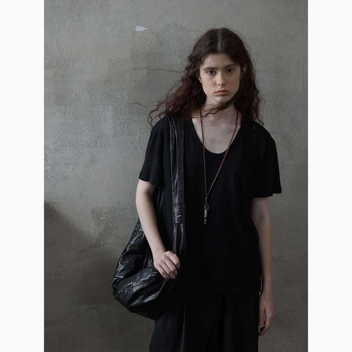 カットソー ゆったりシルエット 上質素材カットソー