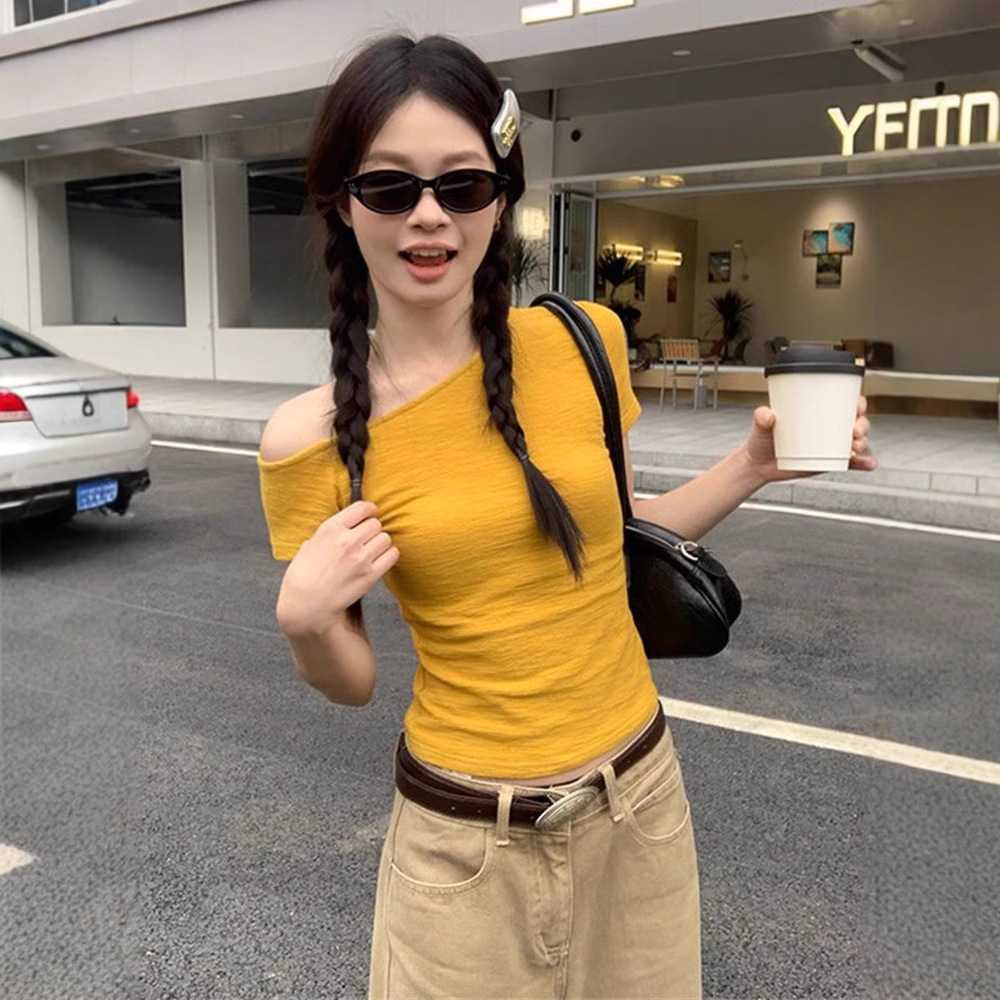 カットソー なめらか肌見せボートネックトップス