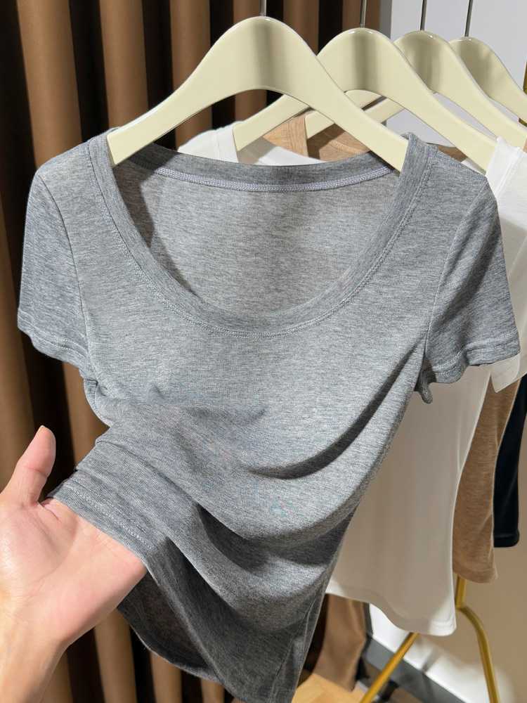 カットソー なめらか素材 ボートネック カットソー