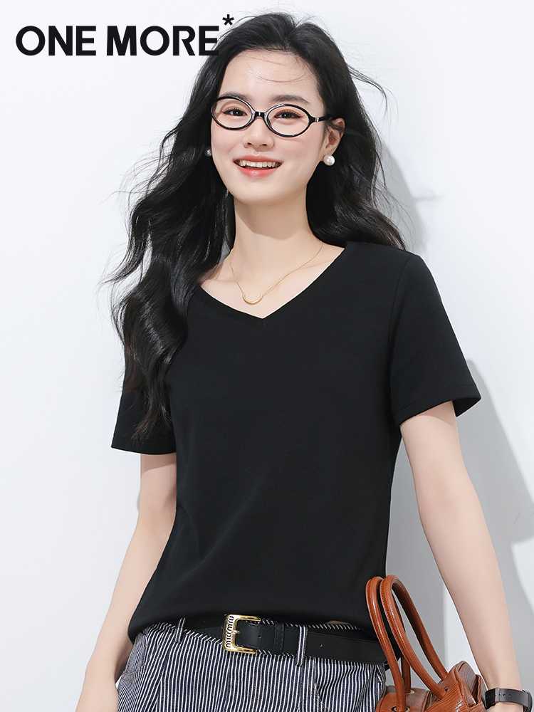 カットソー なめらか素肌 シンプルVネック