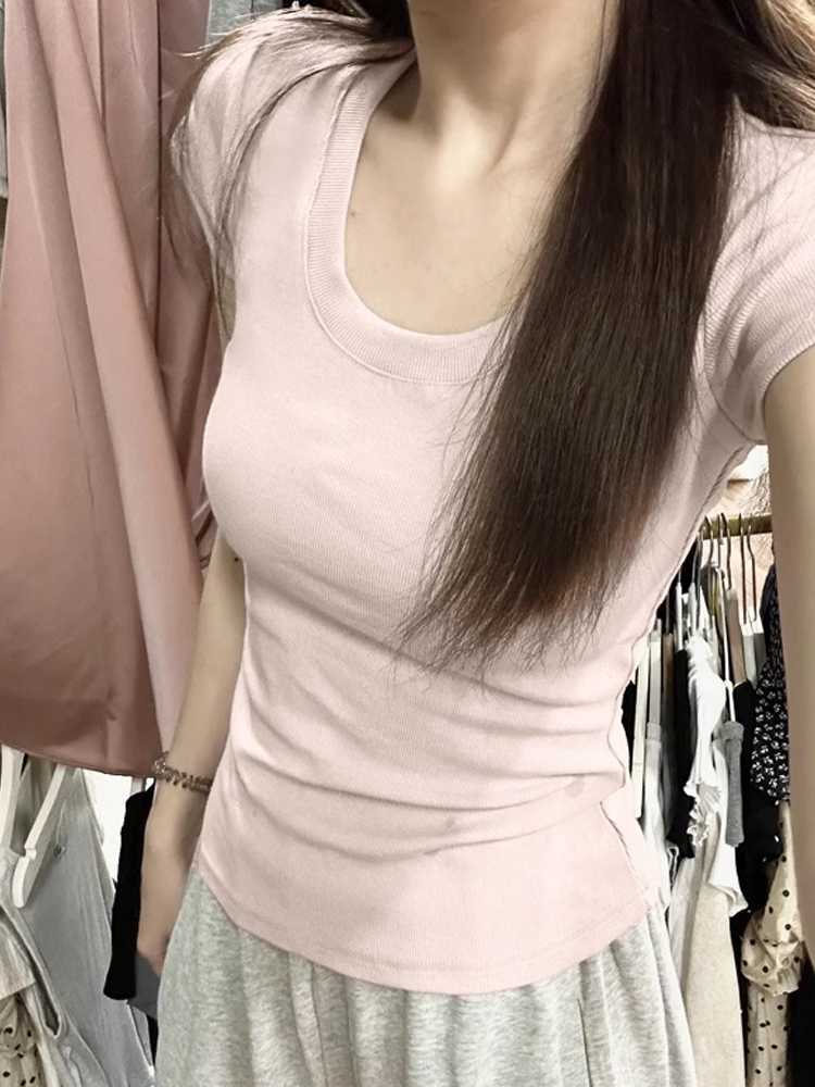 カットソー やわらか肌触り リブフィットカットソー