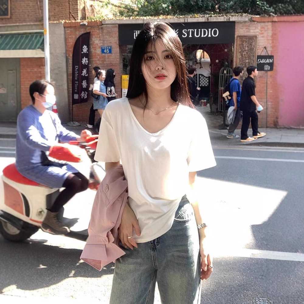 カットソー シンプル美ライン Vネックカットソー