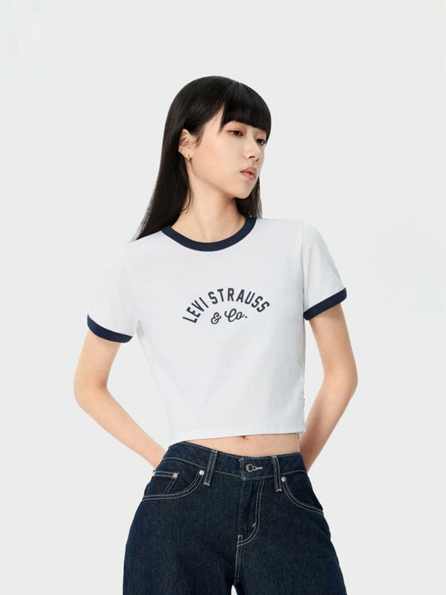 カットソー クラシック配色リンガーカットソー