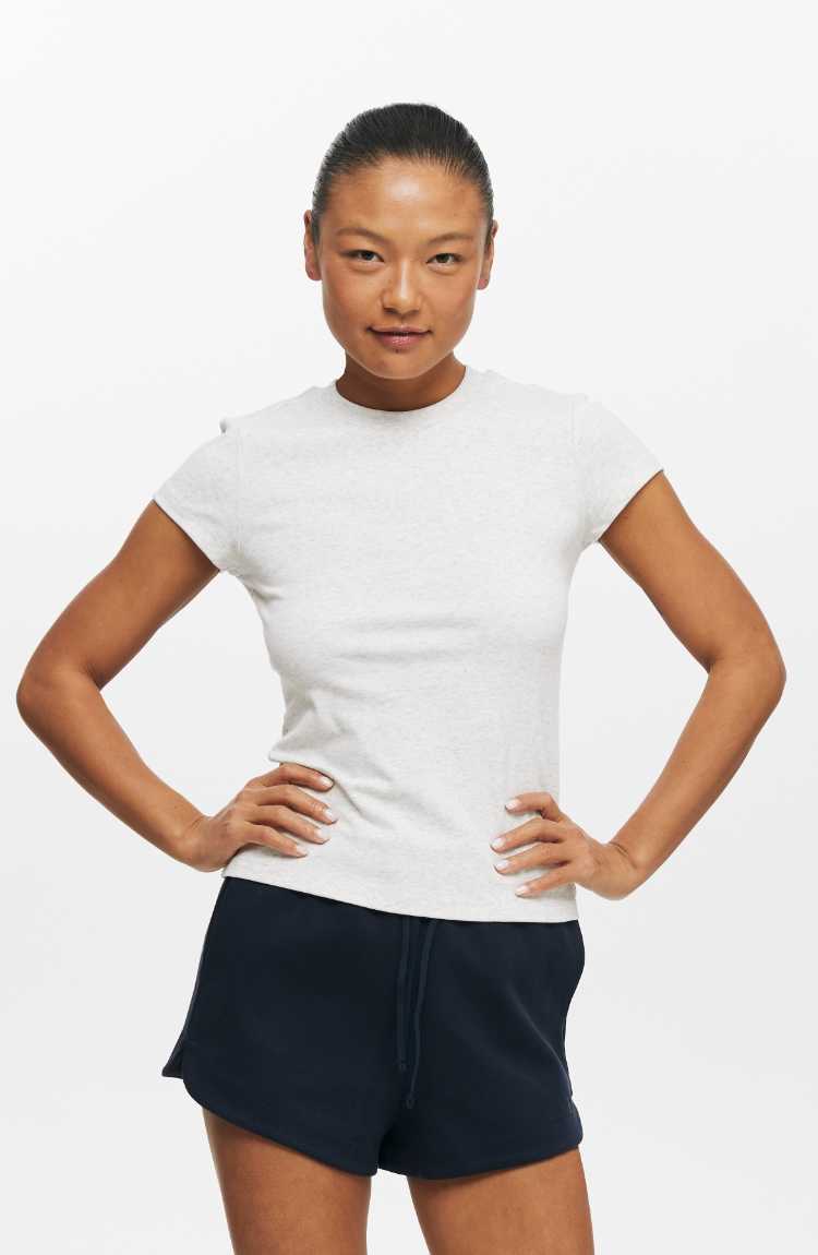 カットソー すっきりフィット ベーシック半袖